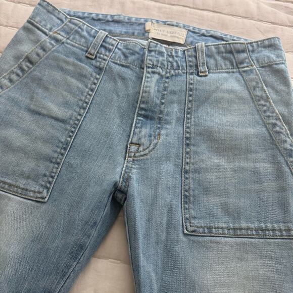 Nili Lotan Military Cropped Mid Rise Jogger Jeans - Picture 6 of 11